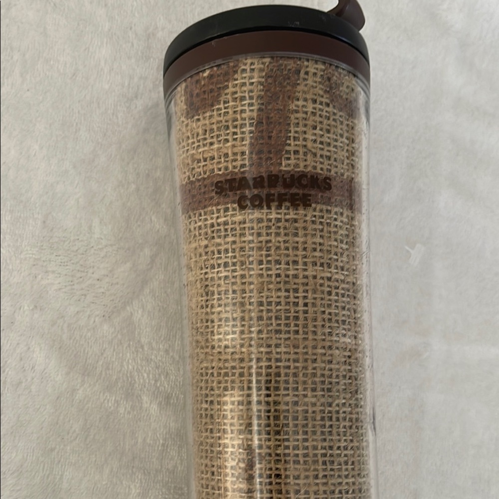Starbucks Brown Burlap Tumbler